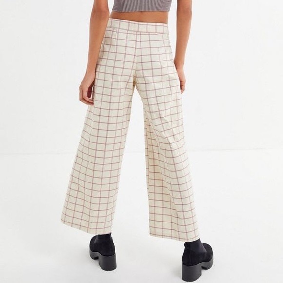 BDG Easy does it wide leg plaid pants - Picture 2 of 7